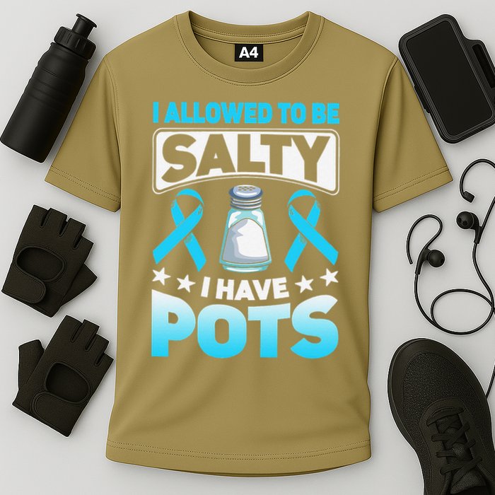 Allowed To Be Salty I Have POTS Syndrome Awareness Cooling Performance Crew T-Shirt