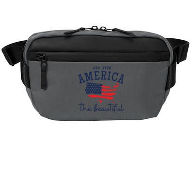 America The Beautiful Patriotic 4th Of July Independen Day Crossbody Pack