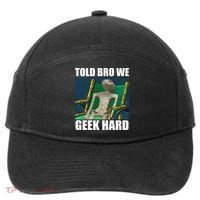 Alien Told Bro We Geek Hard 7-Panel Snapback Hat