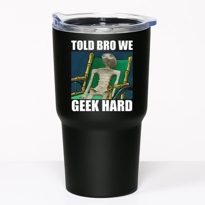 Alien Told Bro We Geek Hard Tumbler