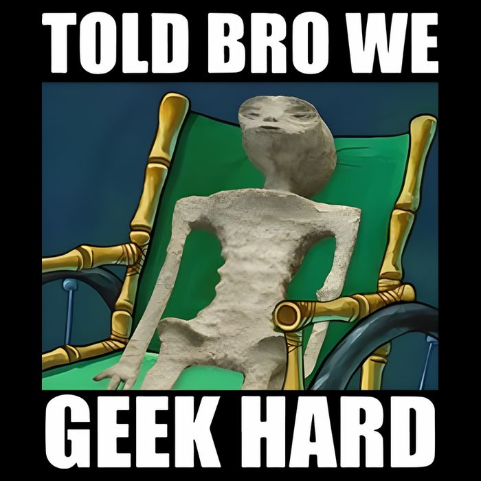 Alien Told Bro We Geek Hard Magnet