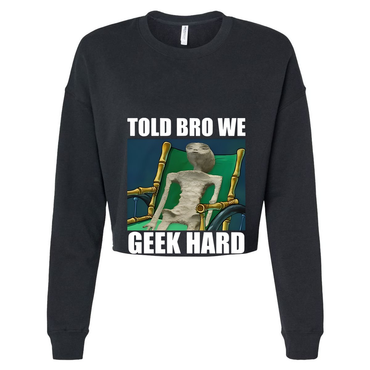 Alien Told Bro We Geek Hard Wool Snapback Cap