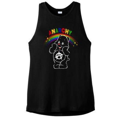 Anarchy Teddy Bear Ladies PosiCharge Tri-Blend Wicking Tank