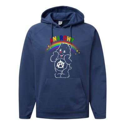 Anarchy Teddy Bear Performance Fleece Hoodie