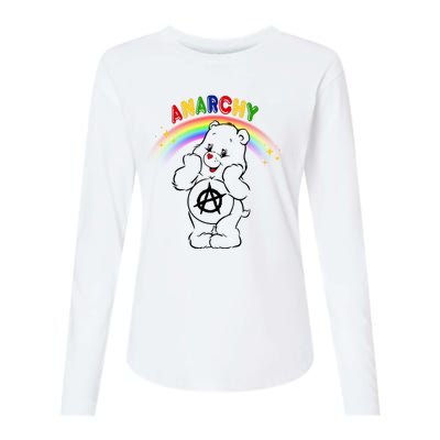 Anarchy Teddy Bear Womens Cotton Relaxed Long Sleeve T-Shirt