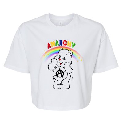 Anarchy Teddy Bear Bella+Canvas Jersey Crop Tee