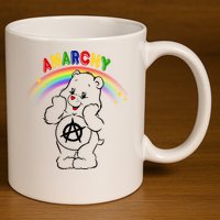 Anarchy Teddy Bear 11oz C Handle Ceramic Mug