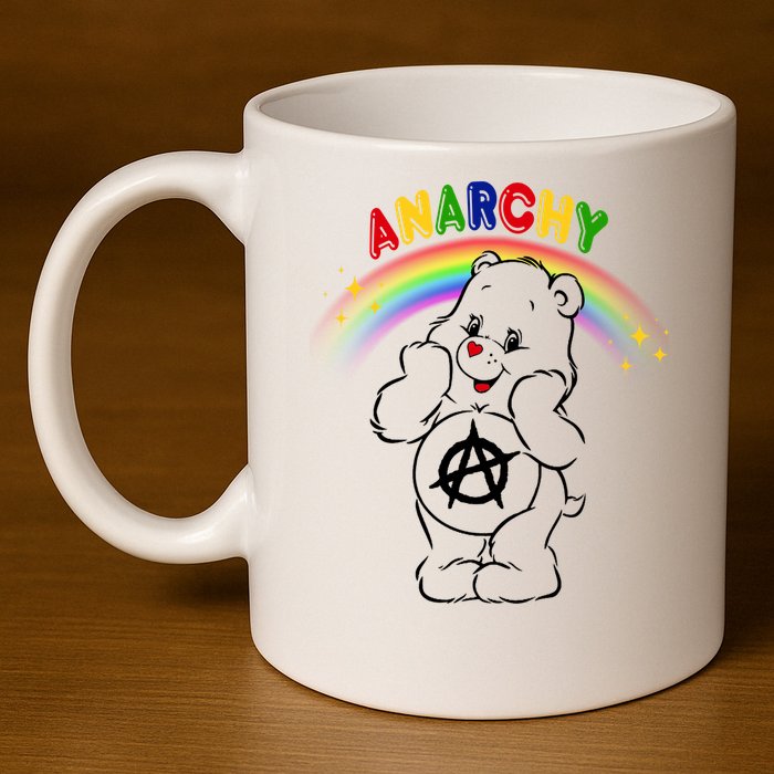 Anarchy Teddy Bear 11oz C Handle Ceramic Mug