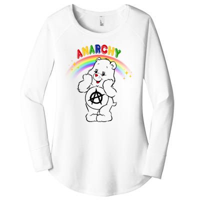 Anarchy Teddy Bear Women's Perfect Tri Tunic Long Sleeve Shirt