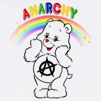Anarchy Teddy Bear Flatbill Hat