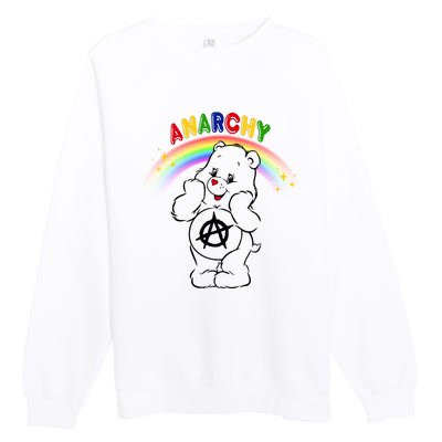 Anarchy Teddy Bear Premium Crewneck Sweatshirt