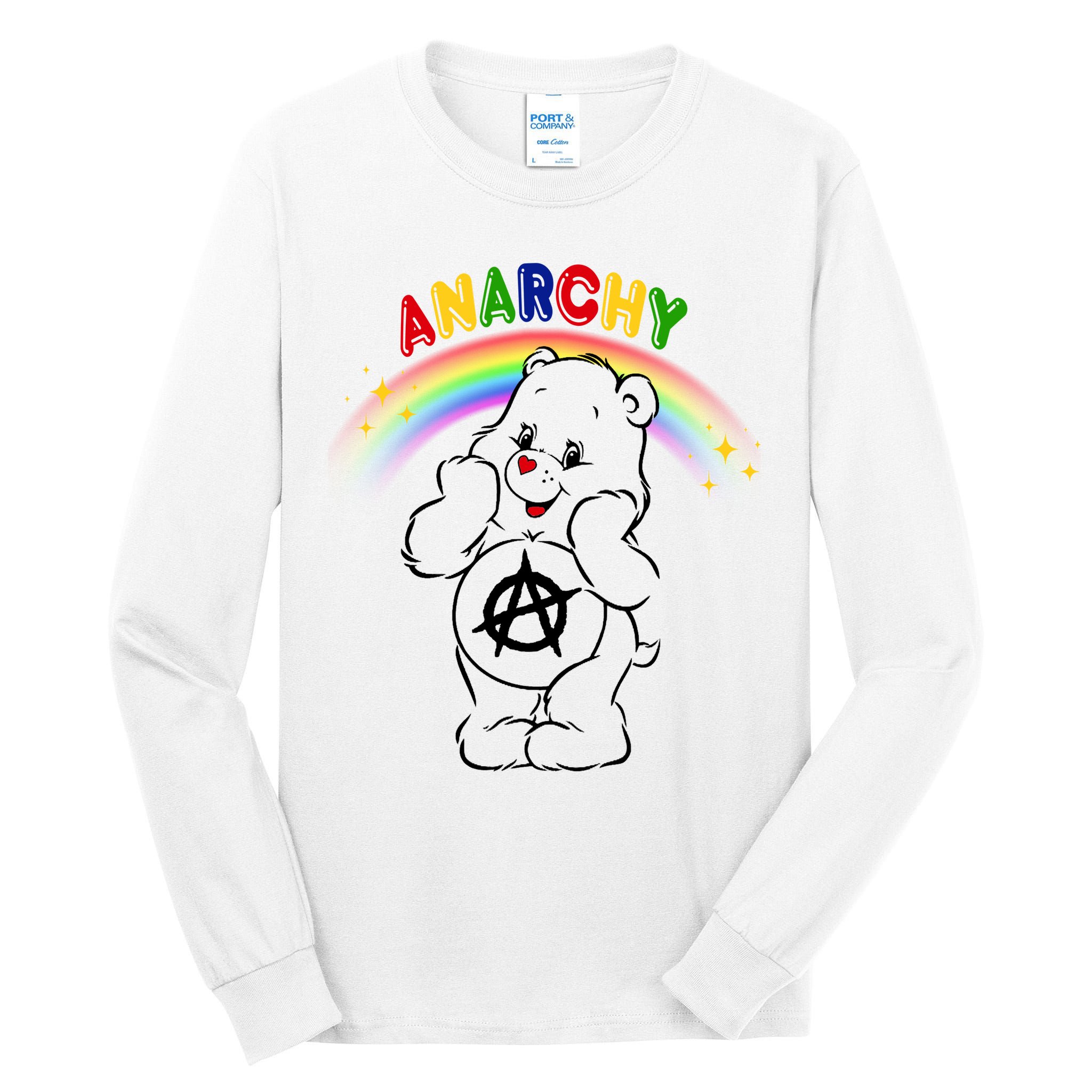 Anarchy Teddy Bear Tall Long Sleeve T-Shirt