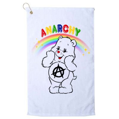 Anarchy Teddy Bear Golf Towel