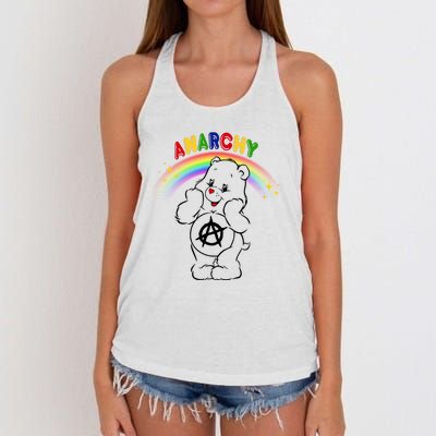 Anarchy Teddy Bear Women's Knotted Racerback Tank