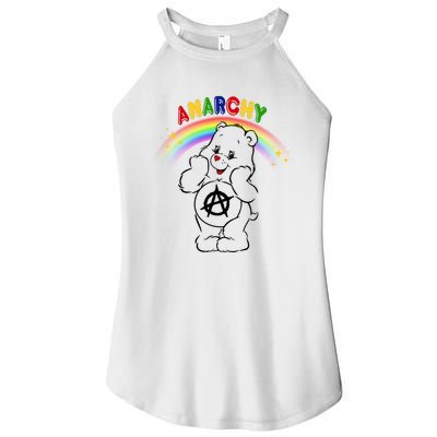 Anarchy Teddy Bear Women's Perfect Tri Rocker Tank