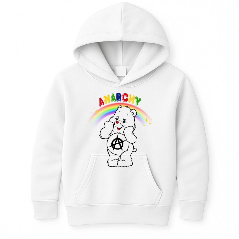 Anarchy Teddy Bear Kids Hoodie