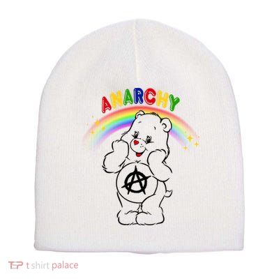 Anarchy Teddy Bear Short Acrylic Beanie