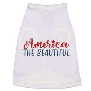 America The Beautiful 4th Of July Doggie Tank