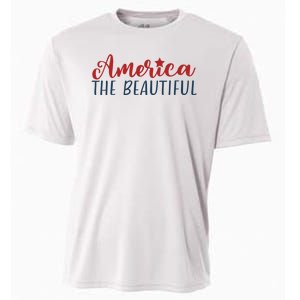 America The Beautiful 4th Of July Cooling Performance Crew T-Shirt