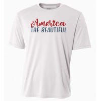 America The Beautiful 4th Of July Cooling Performance Crew T-Shirt