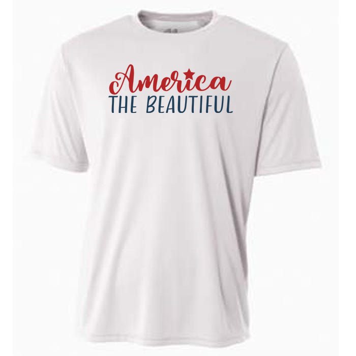 America The Beautiful 4th Of July Cooling Performance Crew T-Shirt