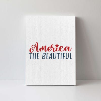 America The Beautiful 4th Of July Canvas