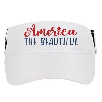 America The Beautiful 4th Of July Adult Drive Performance Visor