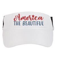 America The Beautiful 4th Of July Adult Drive Performance Visor