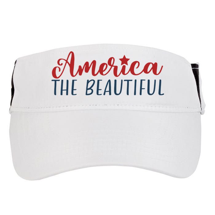 America The Beautiful 4th Of July Adult Drive Performance Visor