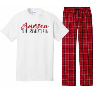 America The Beautiful 4th Of July Pajama Set