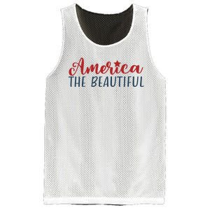 America The Beautiful 4th Of July Mesh Reversible Basketball Jersey Tank