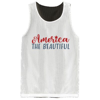 America The Beautiful 4th Of July Mesh Reversible Basketball Jersey Tank