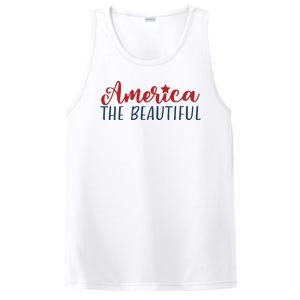 America The Beautiful 4th Of July PosiCharge Competitor Tank