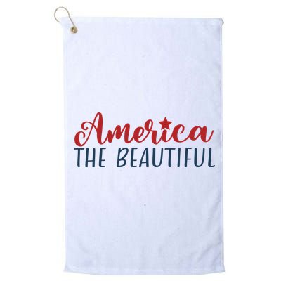 America The Beautiful 4th Of July Golf Towel