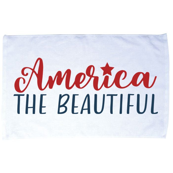 America The Beautiful 4th Of July Microfiber Hand Towel