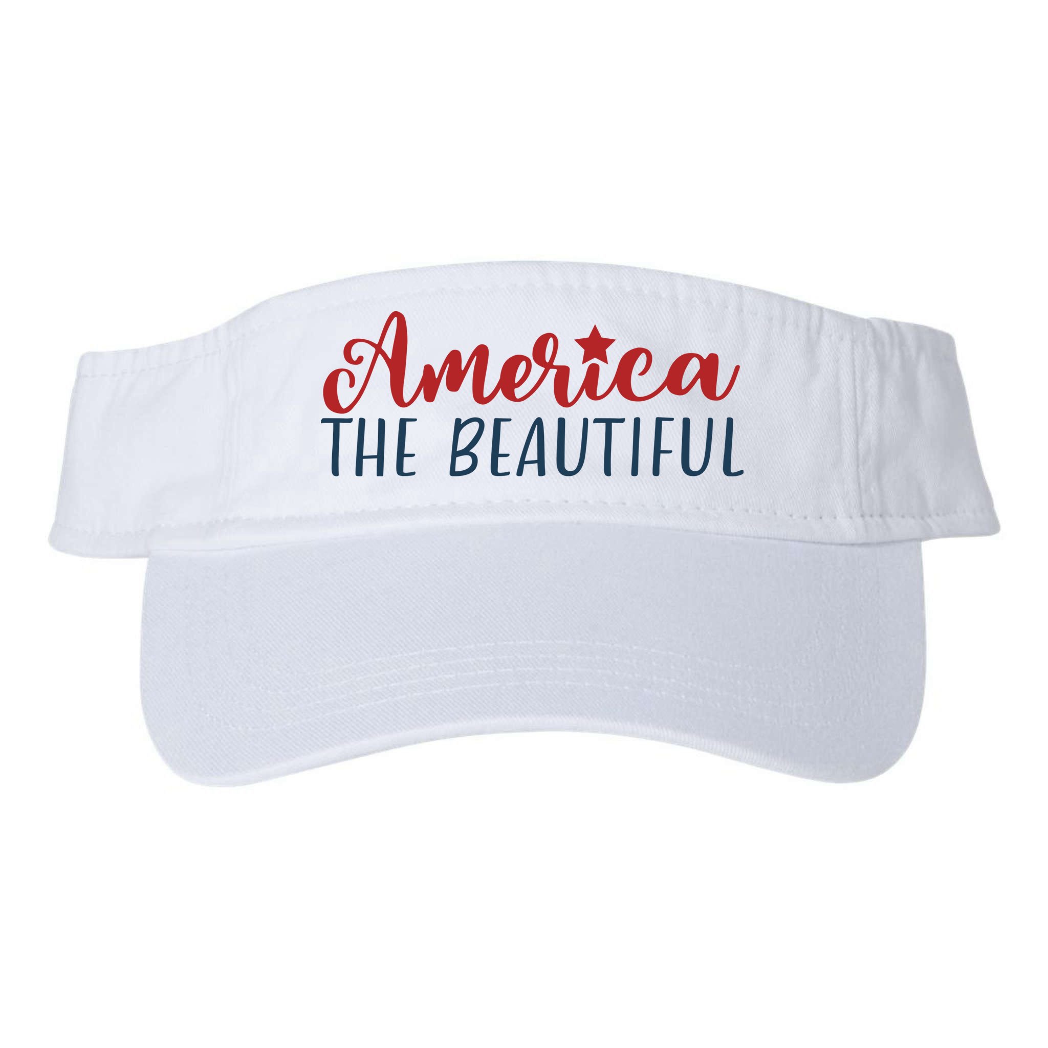 America The Beautiful 4th Of July Visor