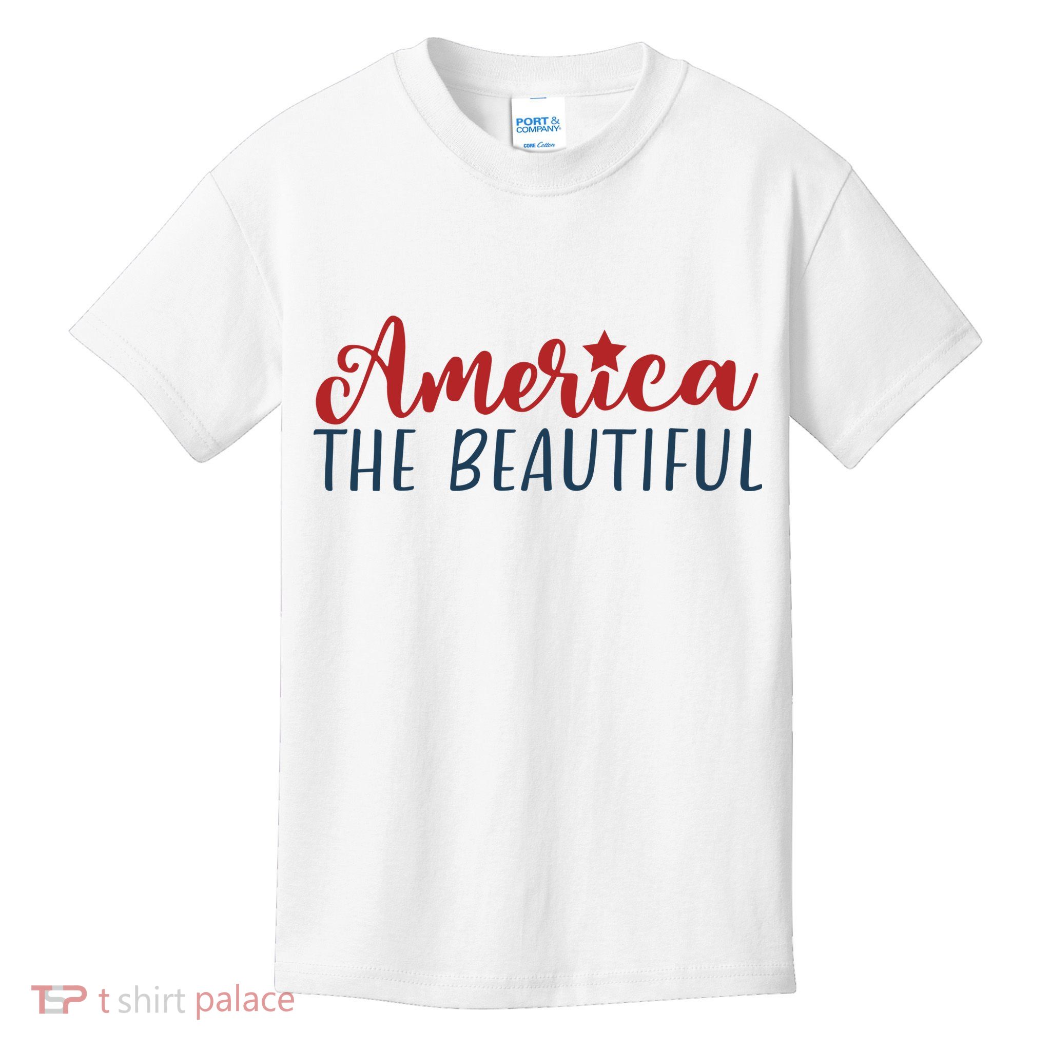 America The Beautiful 4th Of July Kids T-Shirt