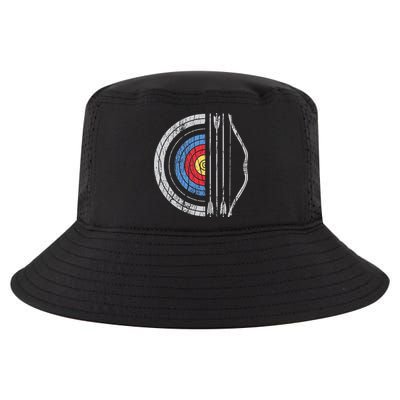 Archery Target Bow And Arrow Archer Retro Vintage Cool Comfort Performance Bucket Hat