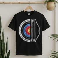 Archery Target Bow And Arrow Archer Retro Vintage T-Shirt