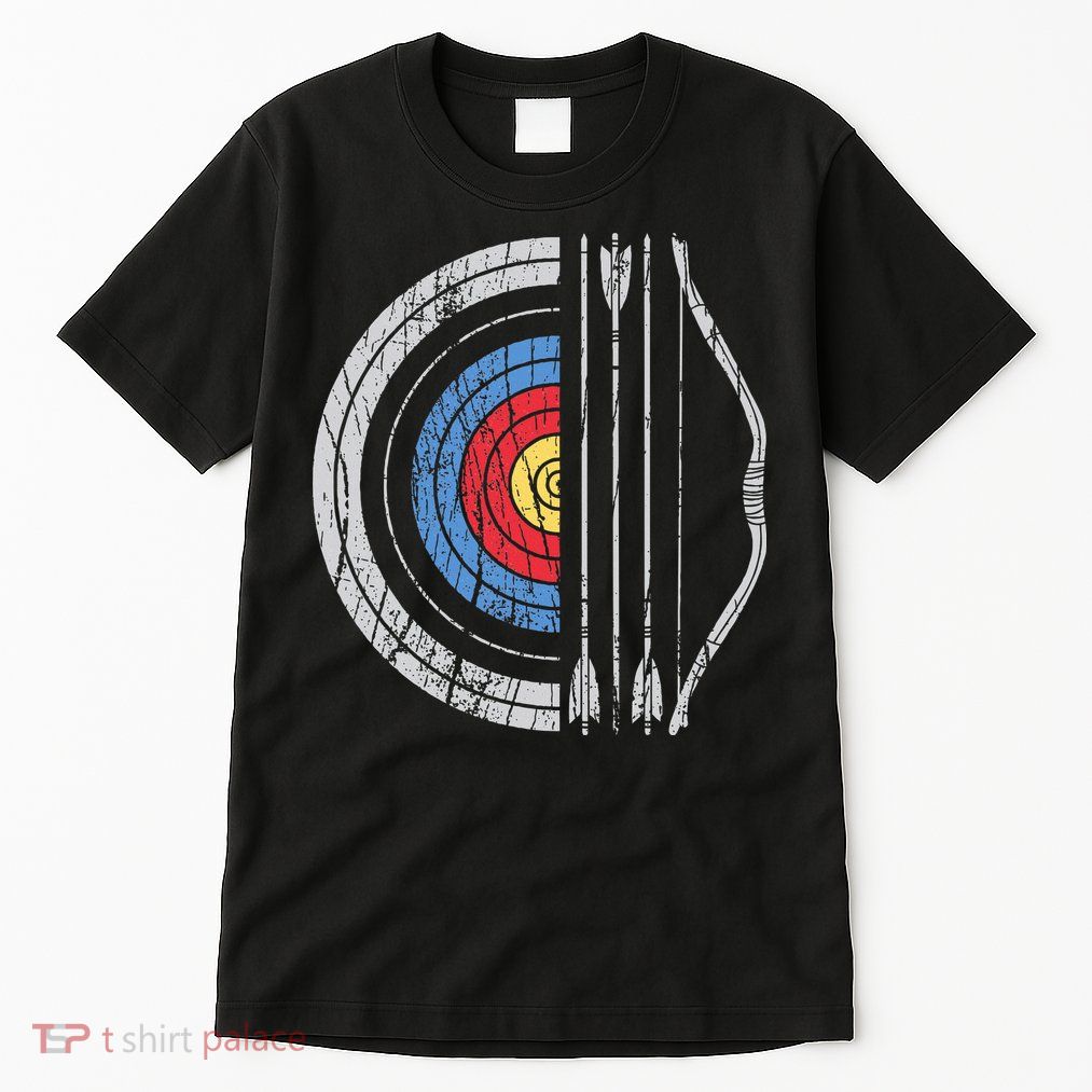 Archery Target Bow And Arrow Archer Retro Vintage Tall T-Shirt