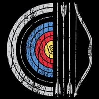 Archery Target Bow And Arrow Archer Retro Vintage Flatbill Hat