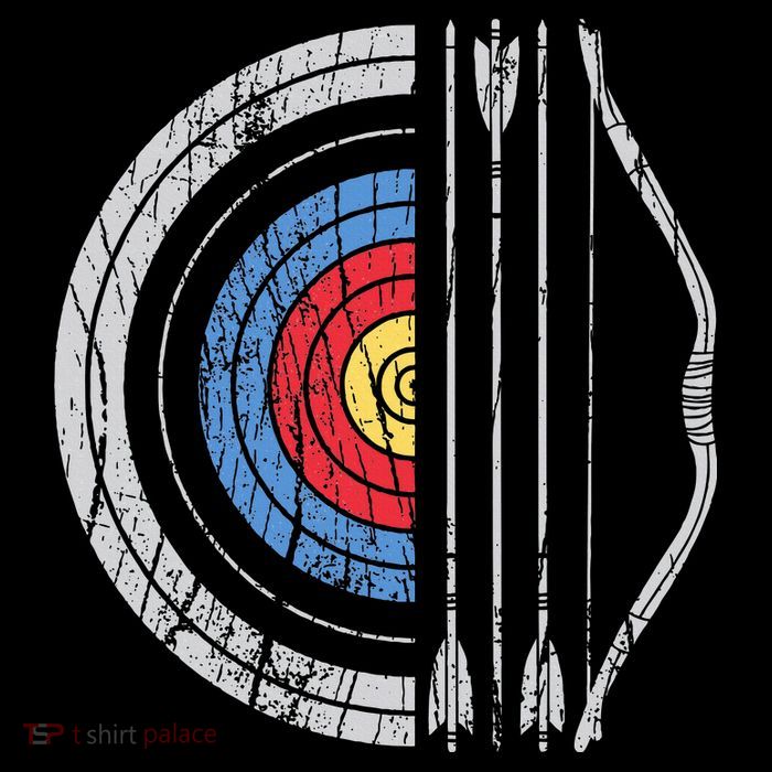 Archery Target Bow And Arrow Archer Retro Vintage Flatbill Hat