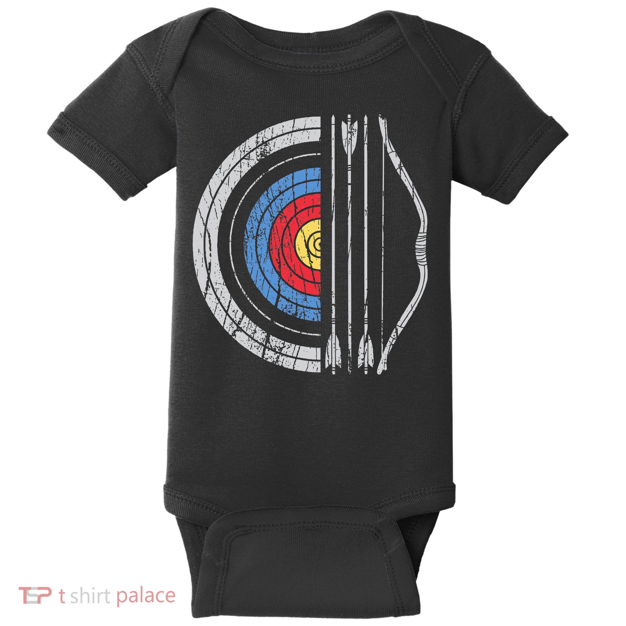 Archery Target Bow And Arrow Archer Retro Vintage Baby Bodysuit
