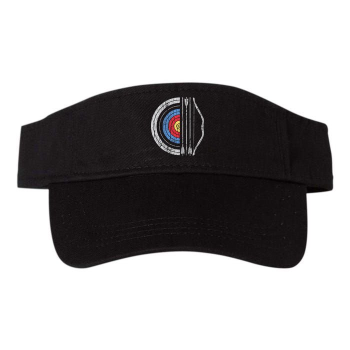 Archery Target Bow And Arrow Archer Retro Vintage Visor