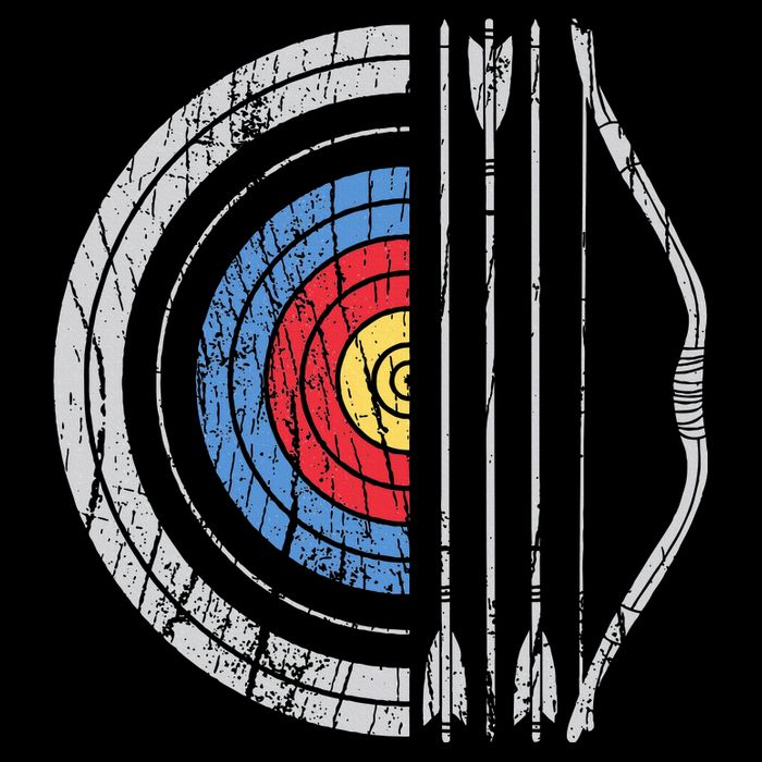 Archery Target Bow And Arrow Archer Retro Vintage Visor