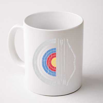 Archery Target Bow And Arrow Archer Retro Vintage Gift Coffee Mug