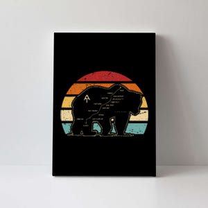 Appalachian Trail Bear Symbol Of Appalachian National Park Canvas