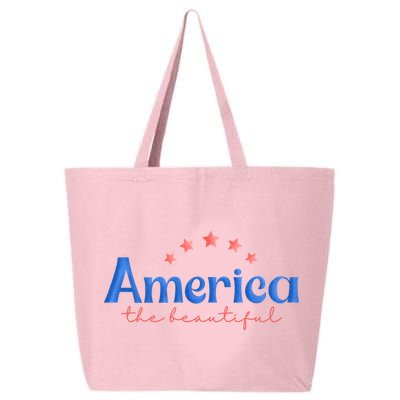 America The Beautiful 4th Of July Star 25L Jumbo Tote