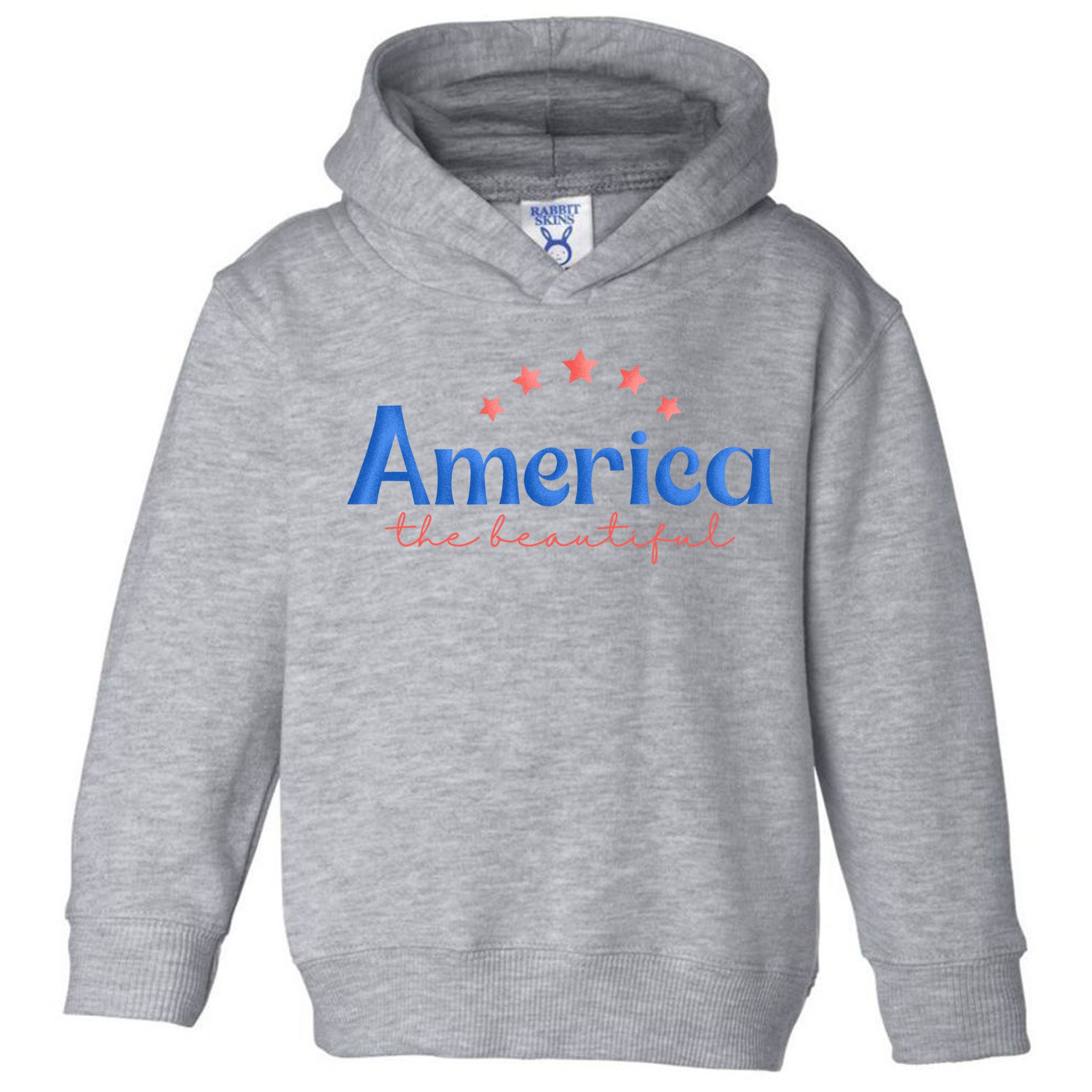 America The Beautiful 4th Of July Star Toddler Hoodie
