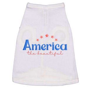 America The Beautiful 4th Of July Star Doggie Tank